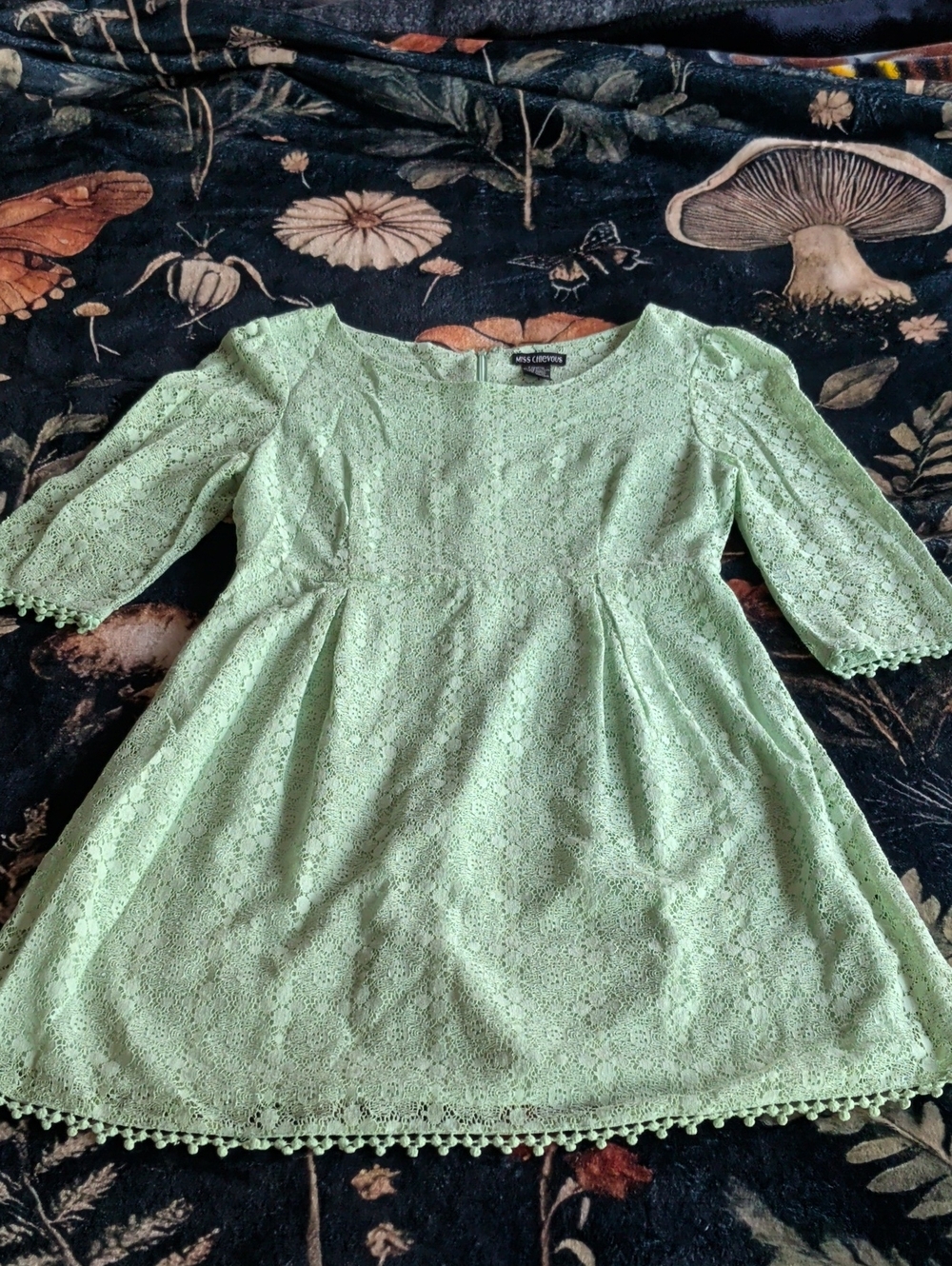 ✨ Beautiful Miss Chievous Seafoam Mint Lace Boho Dress ✨
